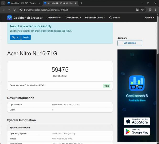 Acer NITRO Lite NL-16-71G-56P7-7