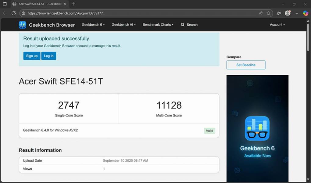 Acer Swift Edge 14 AI-8