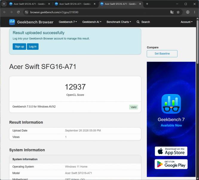 Acer Swift Go 16 AI-8
