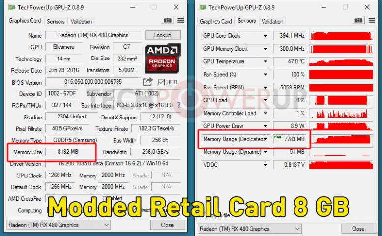 AMD Radeon RX 480 Bios