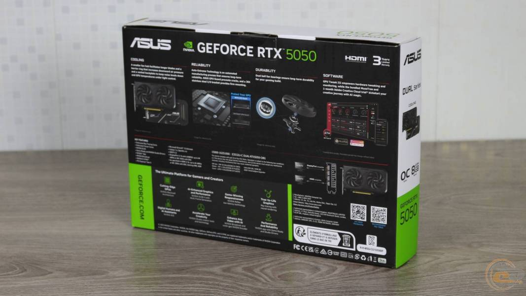 ASUS Dual GeForce RTX 5050 8GB GDDR6 OC Edition