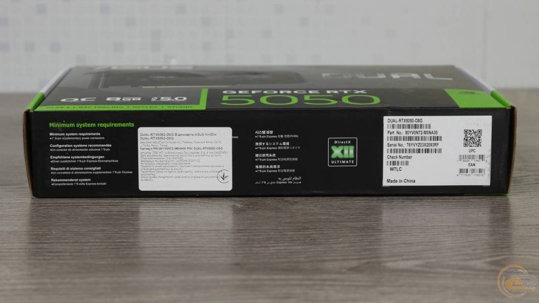 ASUS Dual GeForce RTX 5050 8GB GDDR6 OC Edition