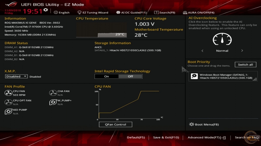 ASUS ROG MAXIMUS XI GENE-1