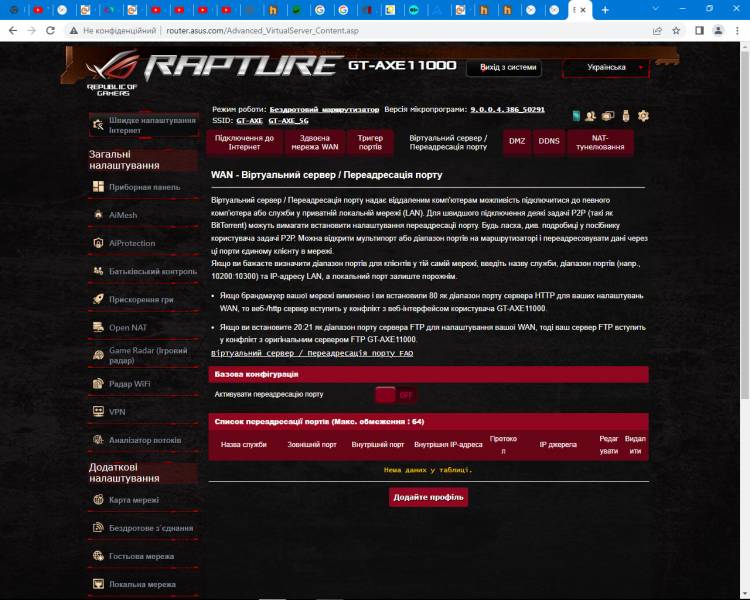 ASUS ROG Rapture GT-AXE1106