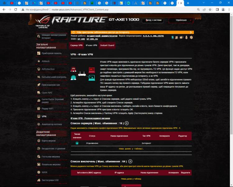 ASUS ROG Rapture GT-AXE1106