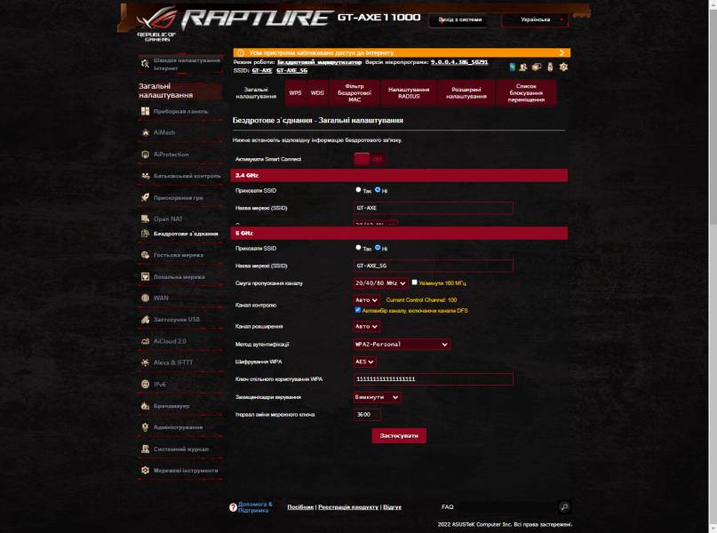 ASUS ROG Rapture GT-AXE1106
