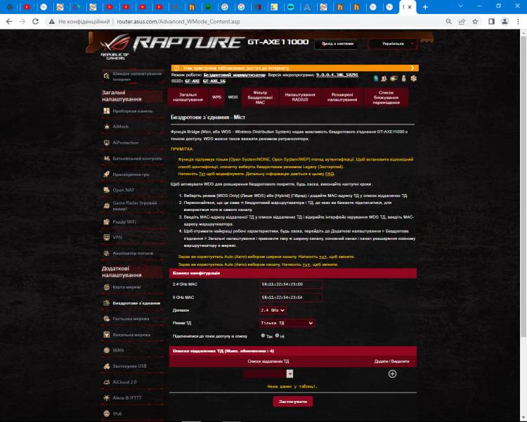 ASUS ROG Rapture GT-AXE1106
