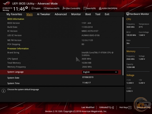 ASUS ROG STRIX B360-F GAMING