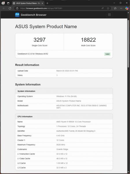 ASUS ROG STRIX B850-E GAMING WIFI-7