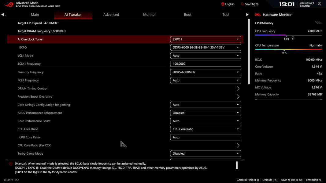 ASUS ROG STRIX B850-F GAMING WIFI7 NEO-7