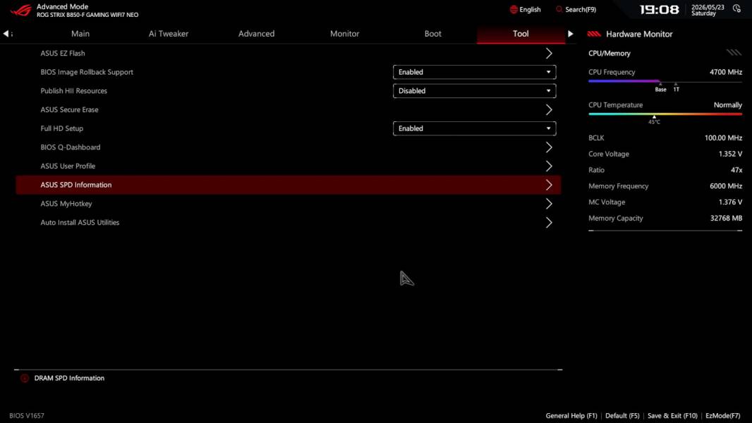 ASUS ROG STRIX B850-F GAMING WIFI7 NEO-7