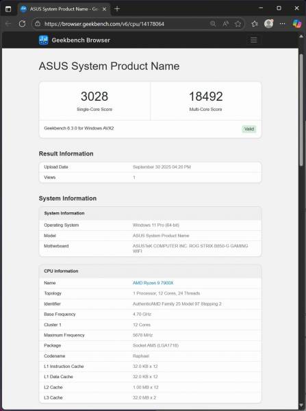 ASUS ROG STRIX B850-G GAMING WIFI-7