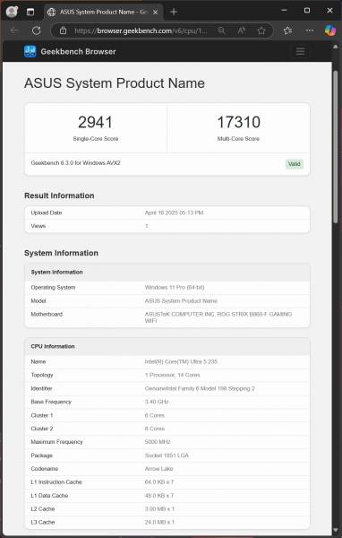 ASUS ROG STRIX B860-F GAMING WIFI-7