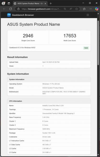 ASUS ROG STRIX B860-F GAMING WIFI-9
