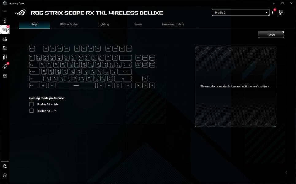 ASUS ROG STRIX SCOPE RX TKL WIRELESS DELUXE2