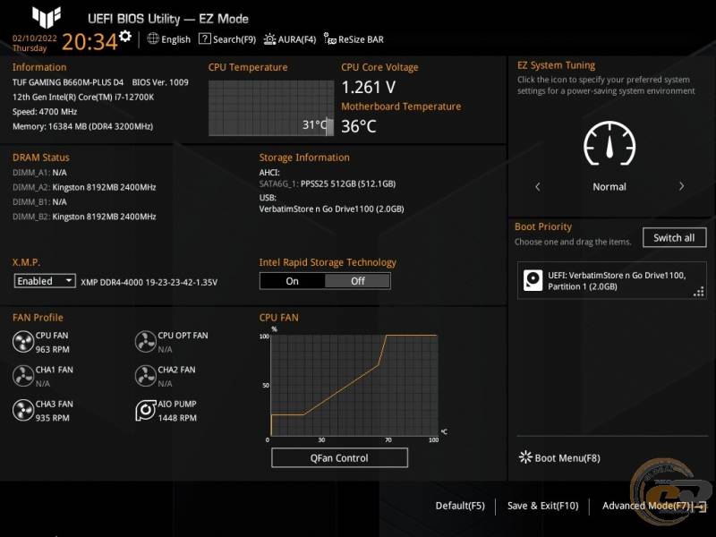 ASUS TUF GAMING B660M-PLUS D4