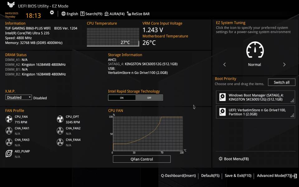 ASUS TUF GAMING B860-PLUS WIFI-4