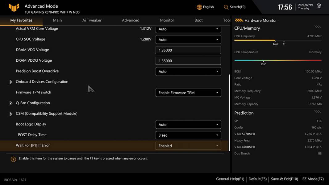 ASUS TUF GAMING X870-PRO WIFI7 W NEO -5
