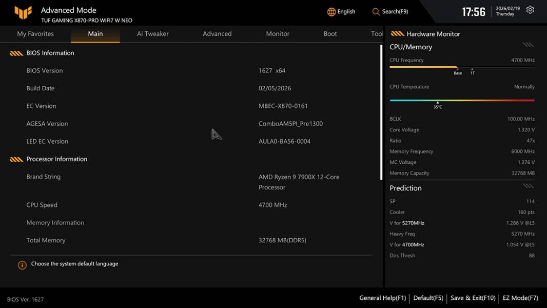ASUS TUF GAMING X870-PRO WIFI7 W NEO -5