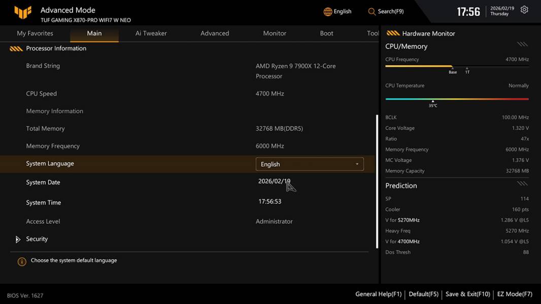 ASUS TUF GAMING X870-PRO WIFI7 W NEO -5