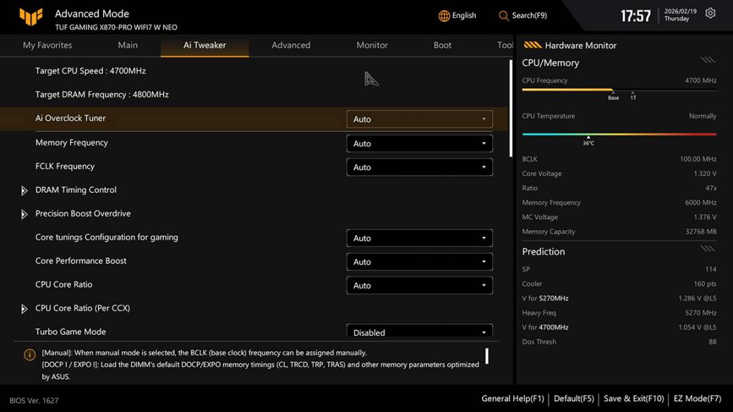ASUS TUF GAMING X870-PRO WIFI7 W NEO -5