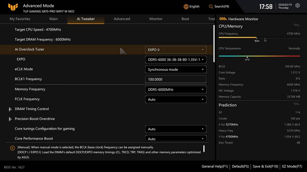 ASUS TUF GAMING X870-PRO WIFI7 W NEO -5