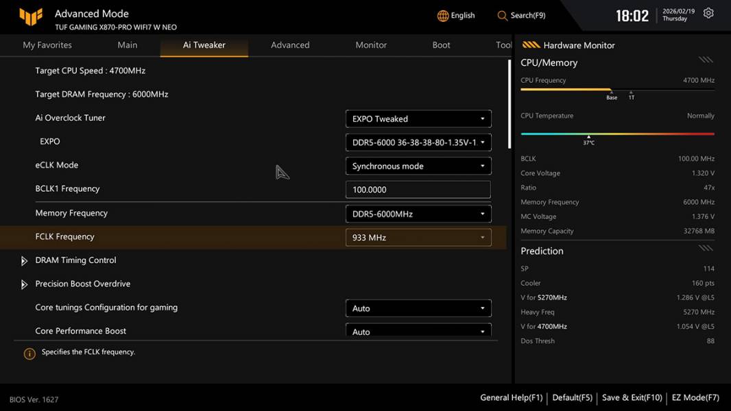 ASUS TUF GAMING X870-PRO WIFI7 W NEO -5