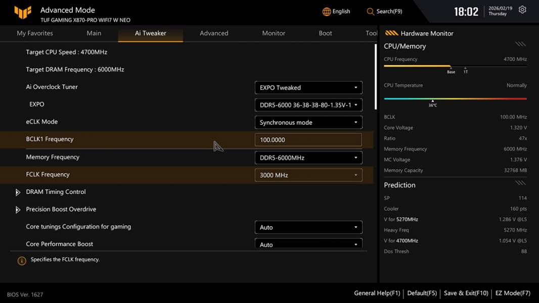 ASUS TUF GAMING X870-PRO WIFI7 W NEO -5