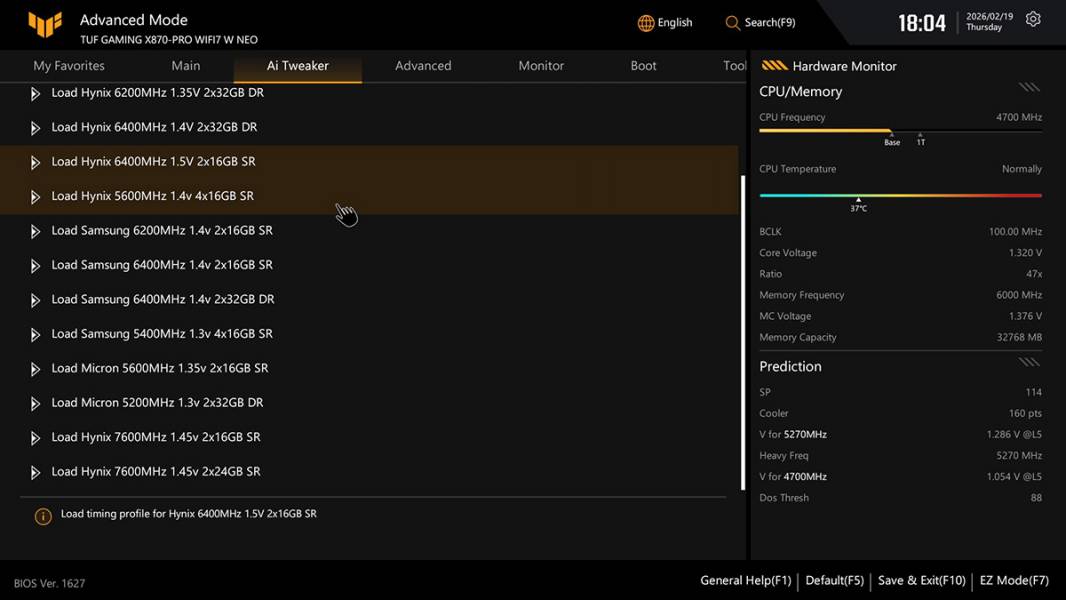 ASUS TUF GAMING X870-PRO WIFI7 W NEO -5
