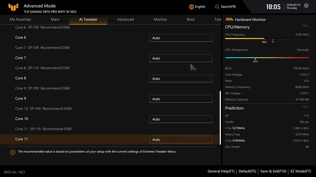 ASUS TUF GAMING X870-PRO WIFI7 W NEO -5