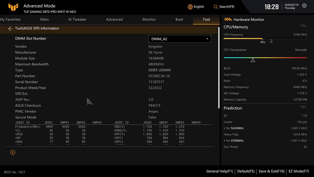 ASUS TUF GAMING X870-PRO WIFI7 W NEO -5