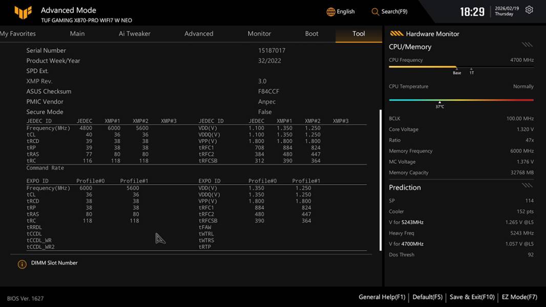 ASUS TUF GAMING X870-PRO WIFI7 W NEO -5