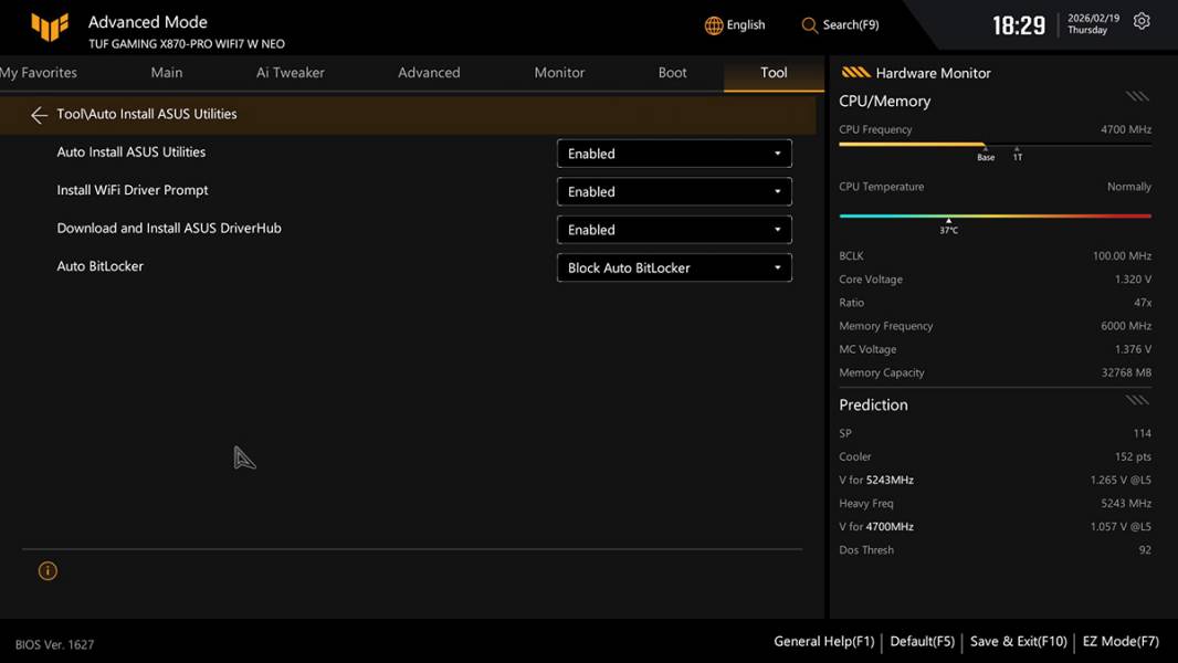 ASUS TUF GAMING X870-PRO WIFI7 W NEO -5