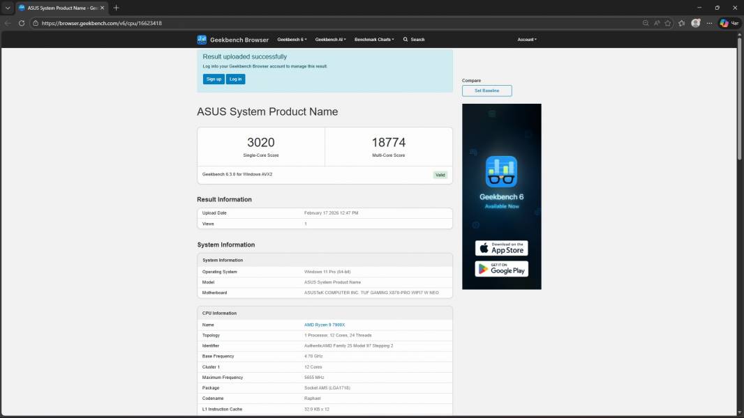 ASUS TUF GAMING X870-PRO WIFI7 W NEO -8