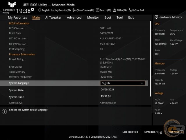 ASUS TUF GAMING Z590-PLUS WIFI