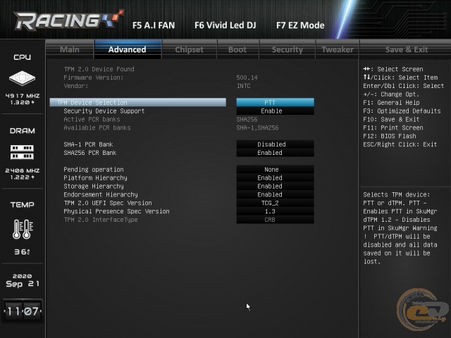 BIOSTAR RACING Z490GTA