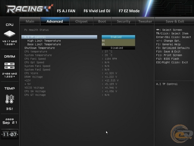 BIOSTAR RACING Z490GTA