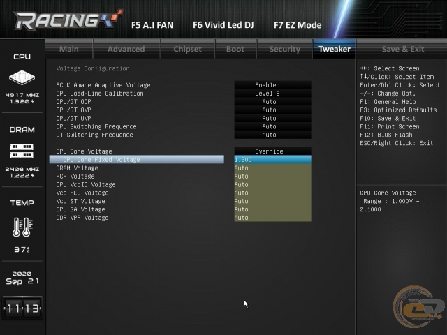 BIOSTAR RACING Z490GTA