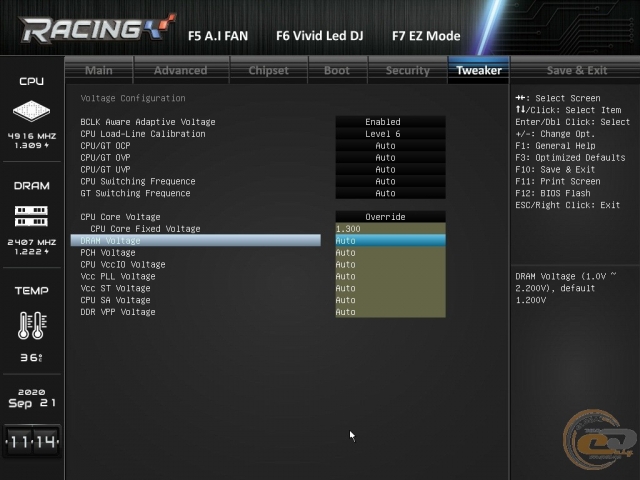 BIOSTAR RACING Z490GTA