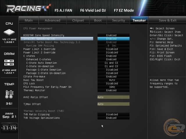 BIOSTAR RACING Z490GTA