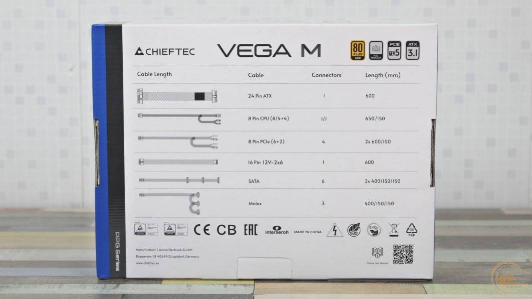 CHIEFTEC VEGA M 1000W-1