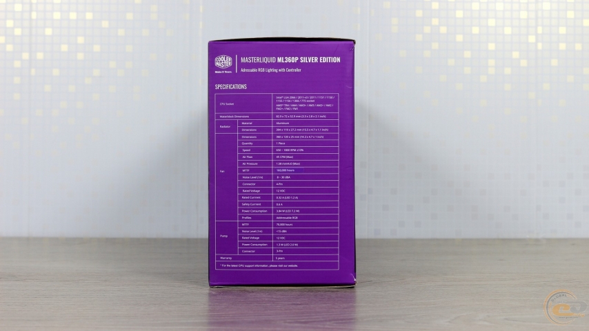 Cooler Master MasterLiquid ML360P Silver Edition