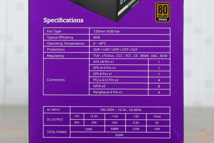 Cooler Master MWE Bronze 650
