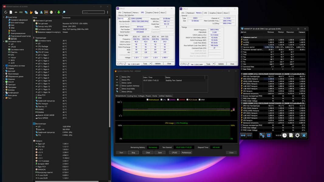 DDR5-7200 Aurum eXceleram-8