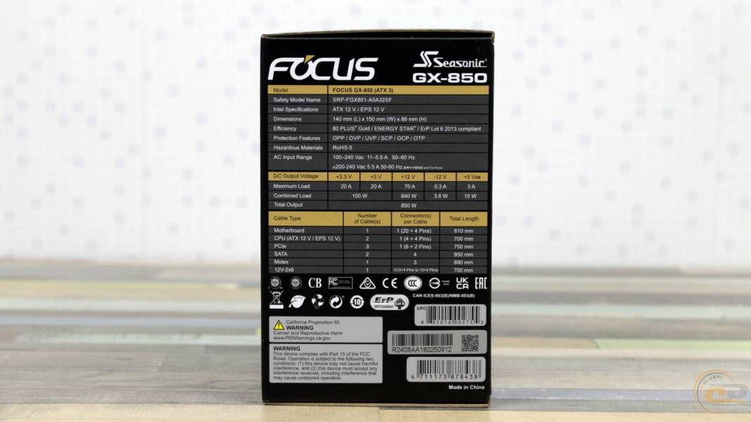 FOCUS GX-850-1