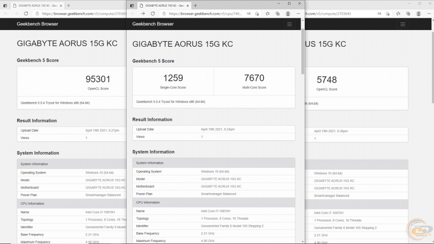 GIGABYTE AORUS 15G KC-3