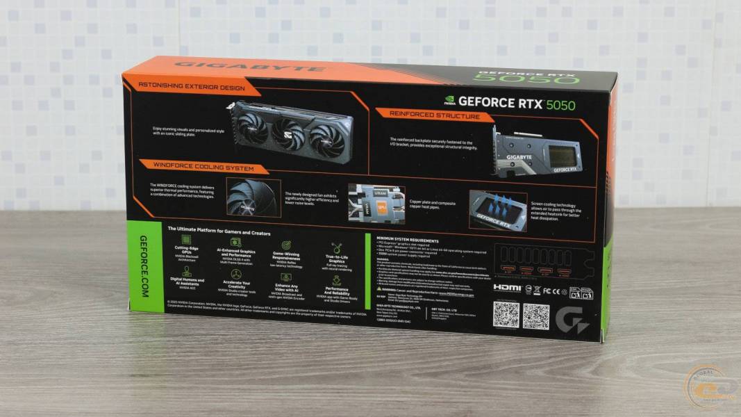 GIGABYTE GeForce RTX 5050 GAMING OC 8G