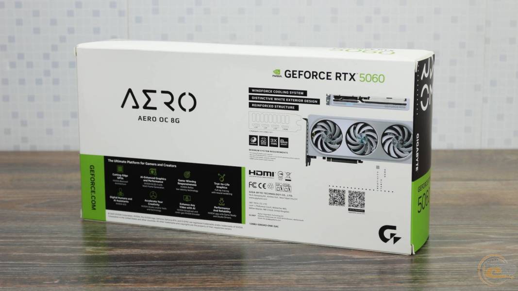 GIGABYTE GeForce RTX 5060 AERO OC 8G-1