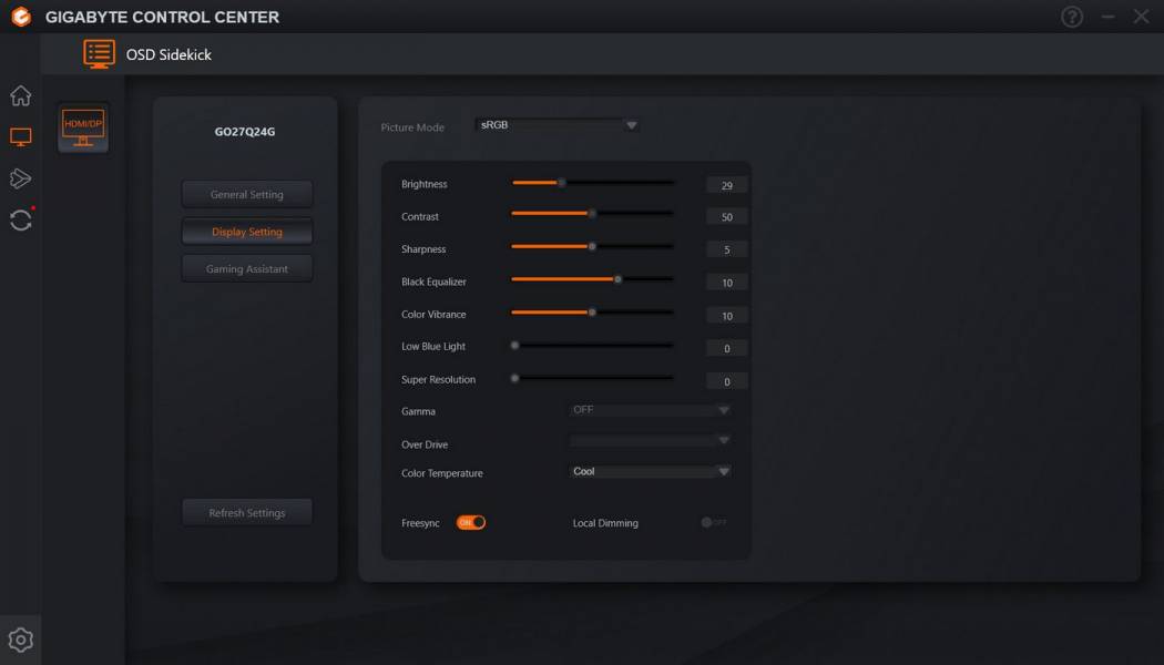 GIGABYTE GO27Q24G-7-1