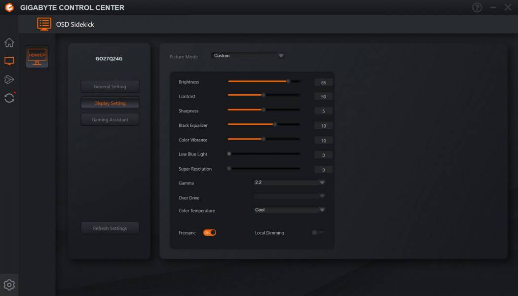 GIGABYTE GO27Q24G-7-1